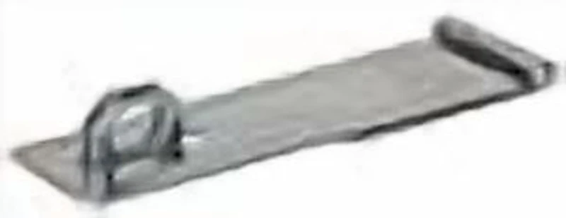 2-1/2" HASP 1 P, 2-1/2" Staple Safety Fixed Latches, Zinc Plated (2-Pack)