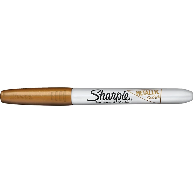 Marqueurs permanents métalliques Sharpie, pointe fine, or
