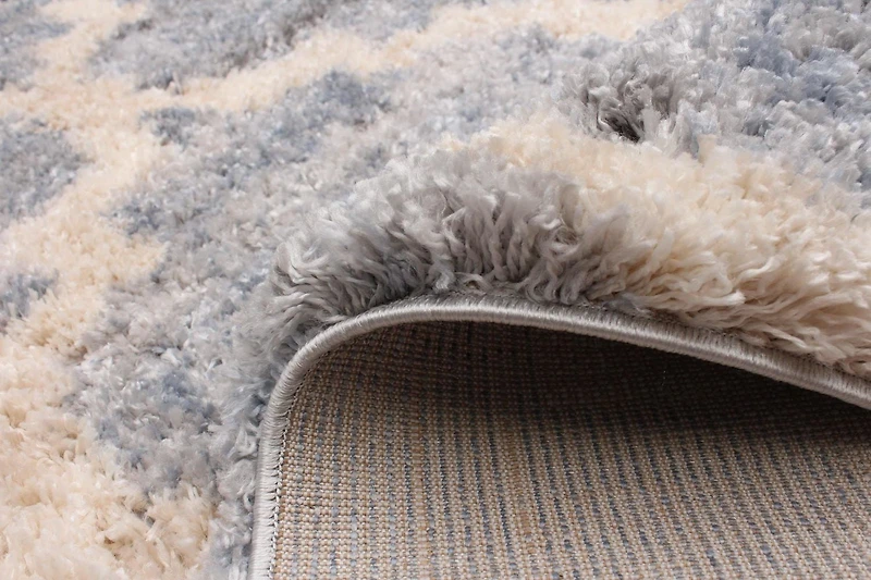 ECARPET Trellis Frieze Area Rug Fluffy Carpet for Bedroom, Ultra Soft & Plush Annica Collection