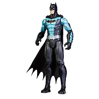 Batman, Figurine articulée Bat-Tech Batman de 30 cm (costume noir/bleu), Jouets pour garçons et filles à partir de 3 ans