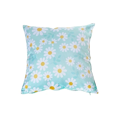 IH Casa Decor Outdoor Emperproof Cushion Daisy Print - Ensemble De 2