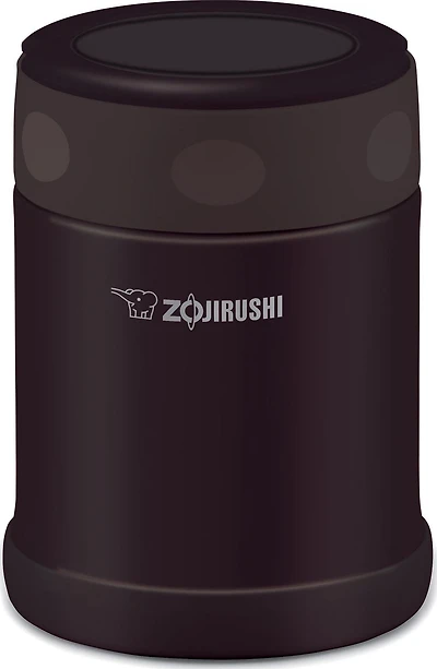 Zojirushi Vacuum Insulated Stainless Steel 12 Oz. Food Jar, Dark Brown
