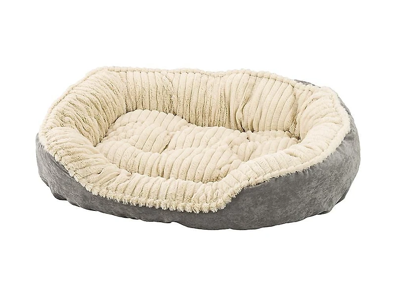Sleep Zone Carved Plush Dog Bed