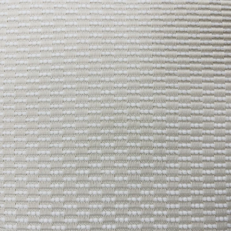 18x18 Strand White Textured Chenille Polyester Decorative Pillow