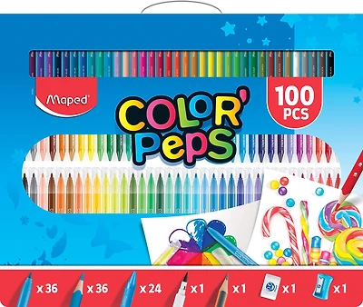 Maped Color'Peps Coloring 100 Piece Art Set (907003)