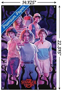 Netflix Stranger Things: Season 3 - Group Wall Poster, 14.725" x 22.375"