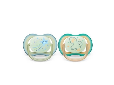Philips Avent Ultra Air Pacifier 0-6m, smiling star / owl, 2 pack, SCF376/18, Avent Ultra Air Pacifier 0-6m smiling star/owl 2pk