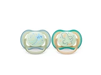 Philips Avent Ultra Air Pacifier 0-6m, smiling star / owl, 2 pack, SCF376/18, Avent Ultra Air Pacifier 0-6m smiling star/owl 2pk