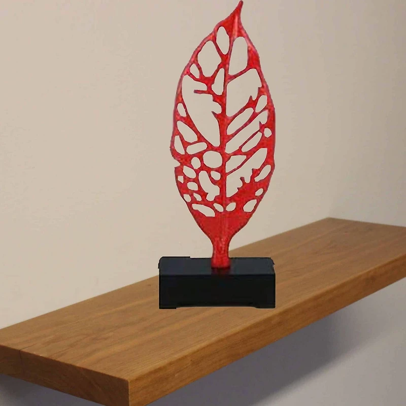 Autum Red Leaf Medium Sculpture Canadian Furniture