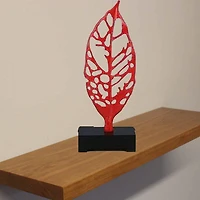 Autum Red Leaf Medium Sculpture Canadian Furniture