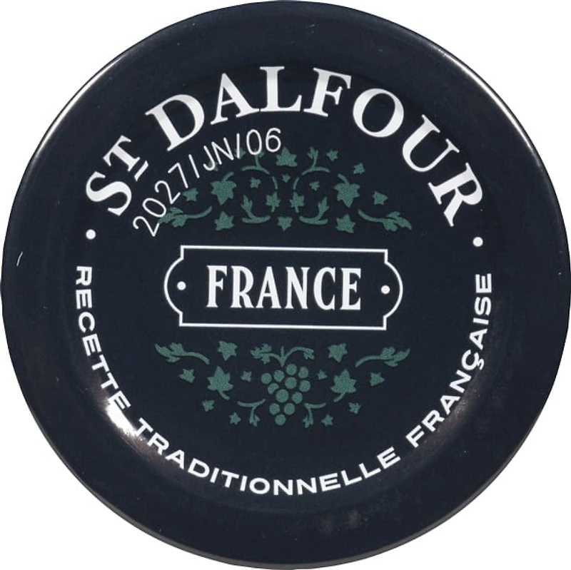Tartinade royale aux figues de St Dalfour La tartinade aux figues royales de St. Dalfour est une tartinade aux fruits riche et entièrement naturelle à base de figues de première qualité et sucrée uniquement avec du concentré de jus de fruits. Sans sucre ajouté, sans arômes artificiels ni conservateurs, il offre une texture onctueuse