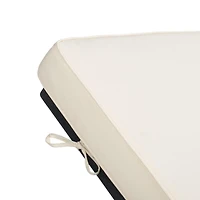 SAFAVIEH Newport Chaise longue d'extérieur Noir/Beige