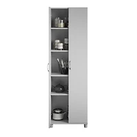 Systembuild Evolution Lory 24" Utility Storage Cabinet, White