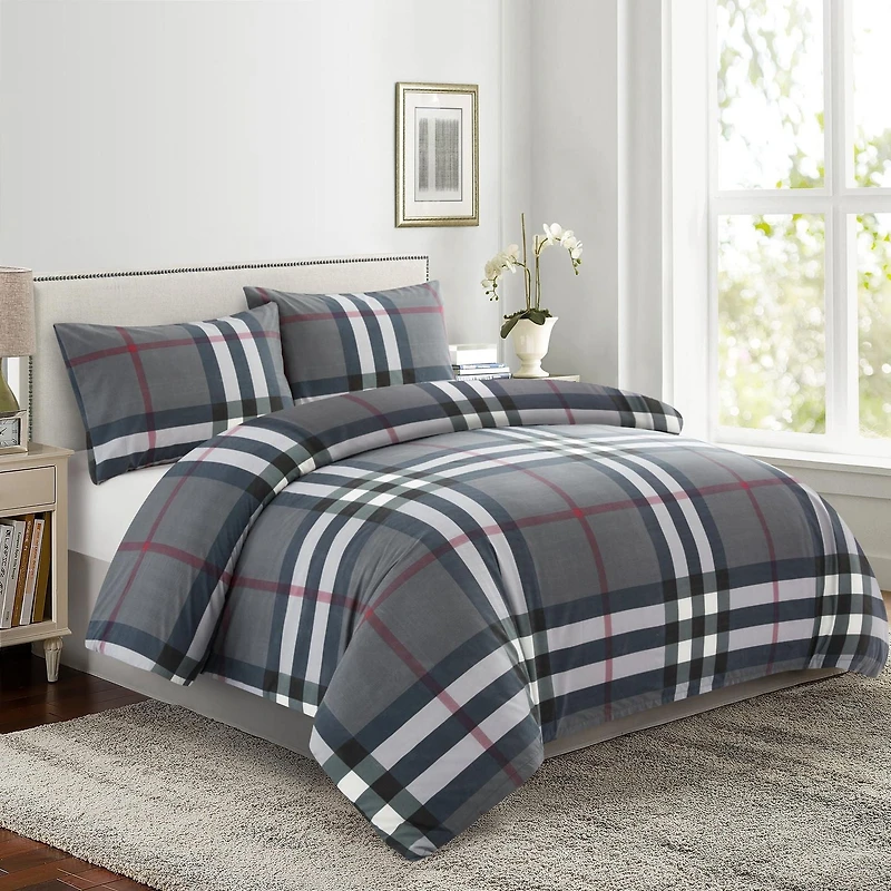 Marina Decoration Ultra Soft Silky Zipper Rich Printed Rayon from Bamboo All Season Duvet Cover Set with Pillowcases, Modern Fantasy Geometric Pattern