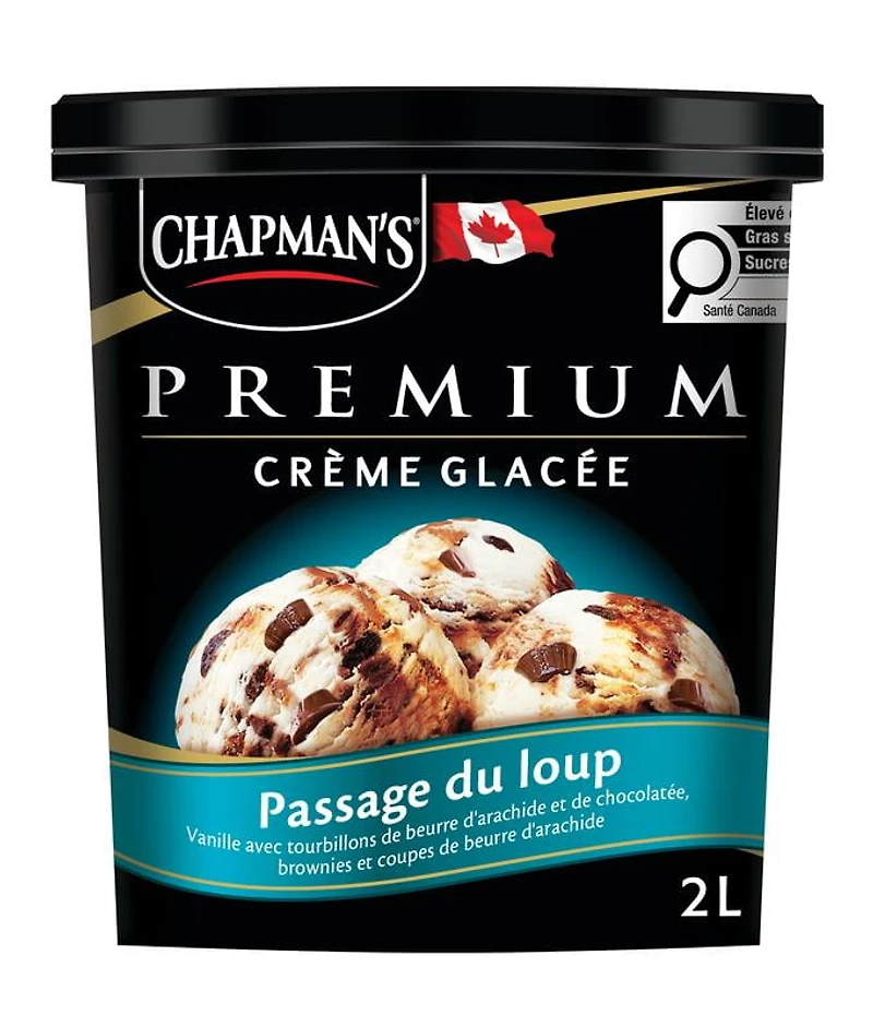 Chapman's Premium Wolf Pass Ice Cream in a Tub, Chap Prem Ice Cream Wolf Pass 2L