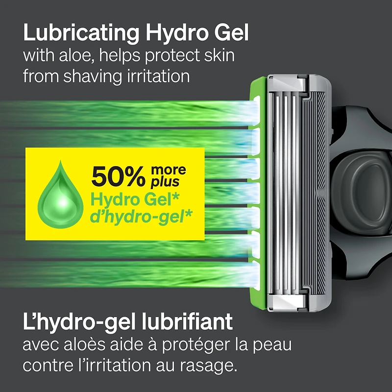 Cartouches de lames Schick Hydro pour peau ultra-sensible