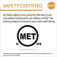 K&H Bol thermique extérieur grand bol à chiens chauffant gris