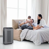 Purificateur d'air WINIX 5300-2 pour grande pièce jusqu'à 1740 pi² en 1 heure avec moniteur de qualité de l'air, True HEPA, filtre à charbon et mode automatique, capture les allergies aux animaux, la