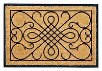 Extra Large Non-Slip Rubber Coir Door Mat – 24 Inch x 36 Inch, Rubber Ideal for Outdoor and Indoor Use