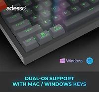 Clavier mécanique compact RGB Multi-OS Adesso EasyTouch 1200 avec CoPilot AI