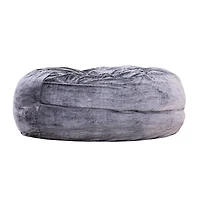 Sealy® Bala 5ft Faux Fur Memory Foam Bean Bag - Taupe