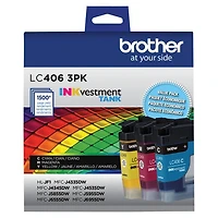 Brother Genuine LC4063PKS Standard-Yield Colour Ink Cartridge 3-Pack