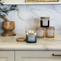 Better Homes & Gardens Scented 2-wick 12 oz. Parrafin Wax Ombre Jar Candle, Oceanside Flannel, Parrafin Wax Blend
