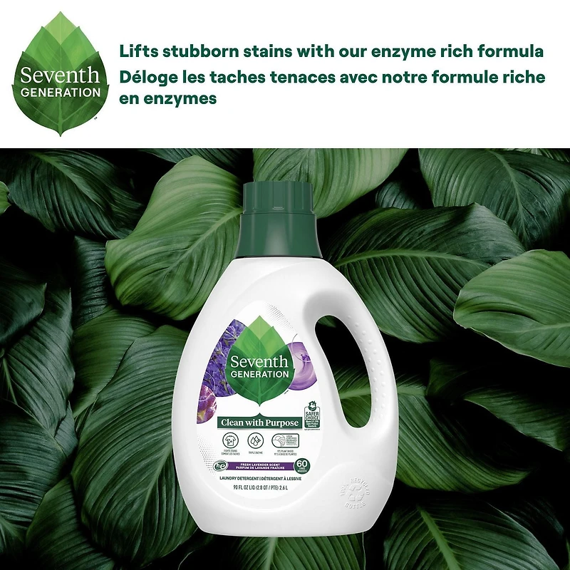 Détergent à Lessive Liquide Seventh Generation Parfum de Lavande Fraîche