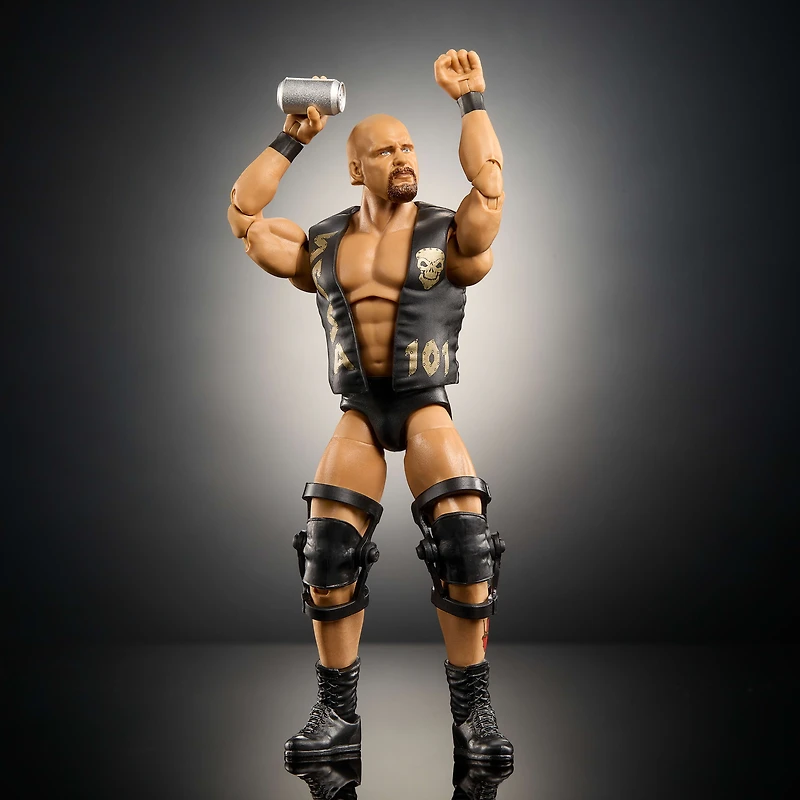 Figurine d’action WWE Elite Stone Cold Steve Austin, Greatest Hits 2025, 6 pouces avec accessoires