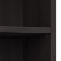 Bestar Universel 30W Standard 5 Shelf Bookcase in charcoal maple