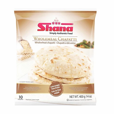 Chapati complet 400g, paq. de 10
