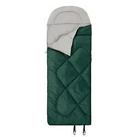 Ozark Trail 0C Sleeping Bag, 92"(L) x34" (W),Temp Rating +32℉/+0℃, Polyester Fabric, Outer Green, Sleeping Bag