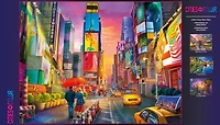 Buffalo Games Cities in Colour Times Square Stroll 750 Piece Jigsaw Puzzle