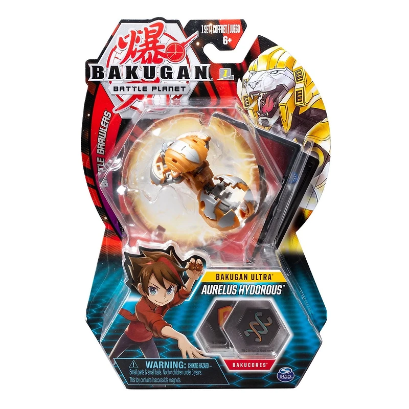 Bakugan Ultra, Aurelus Hydorous, 3-inch Tall Collectible Transforming Creature, for Ages 6 and Up