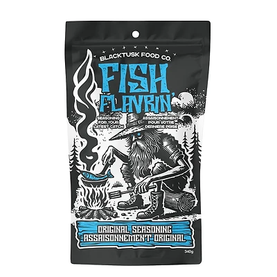 Mélange de chapelure assaisonnée croustillante pour poisson, viande et légumes Blacktusk Seasoned Fish Flavrin par Blacktusk Food Co, Saveur originale, 340 g