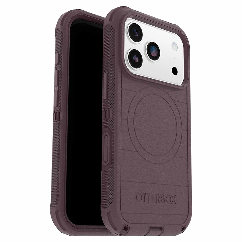 OtterBox Étui Defender Pro MagSafe avec Contrôle de la Caméra Trailhead (Violet) pour iPhone 17 Pro Max