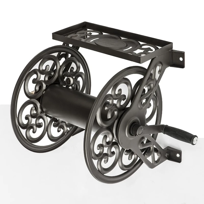 Liberty Garden 708 Steel Decorative Wall Mounted Hose Reel