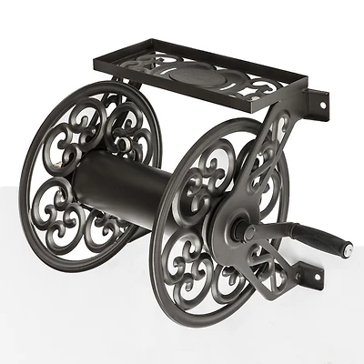 Liberty Garden 708 Steel Decorative Wall Mounted Hose Reel