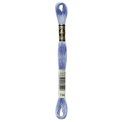 DMC Coton à broder 6 brins 8m bleu