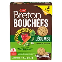 Breton Légumes Bouchées Sachets 6x22g
