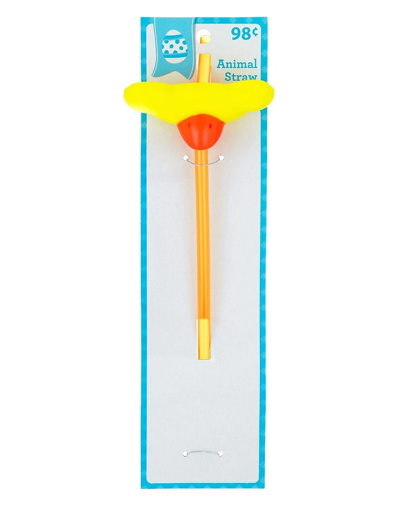 ANIMAL STRAW- CHICK