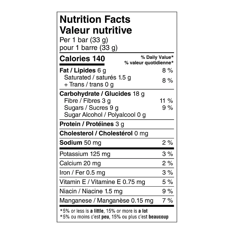 Barres Special K Noix et grain Canneberges et amandes 165 g, 5 barres 165 g, 5 barres