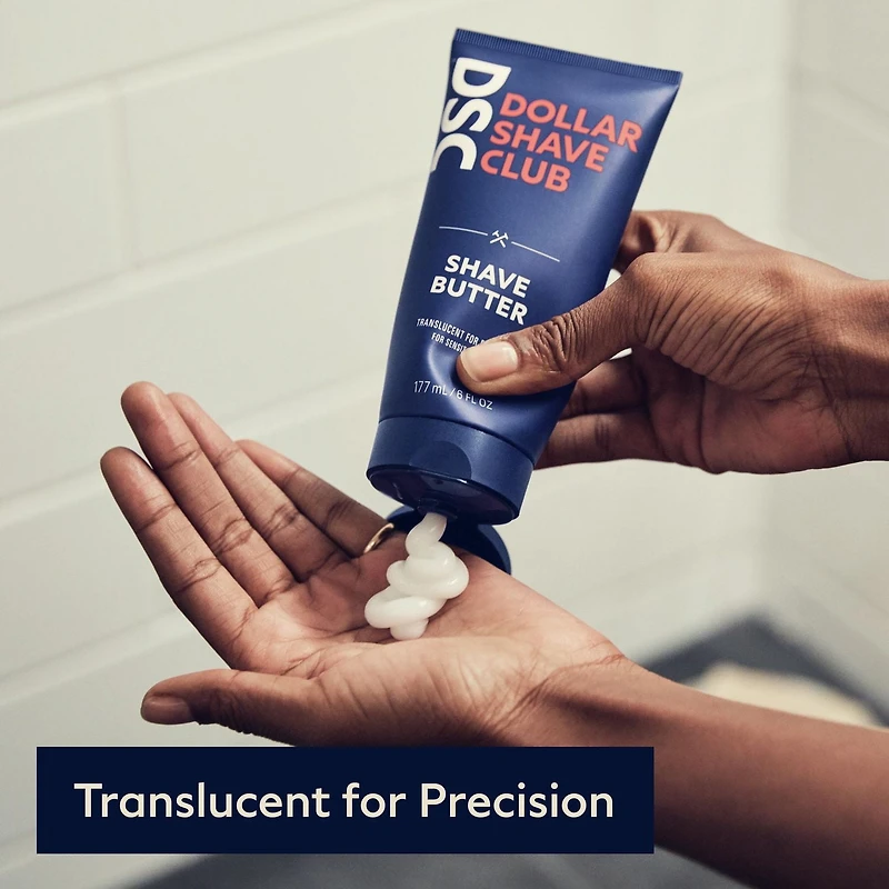Dollar Shave Club for a Precise Shave Translucent Shave Butter, 177ml Shave Butter