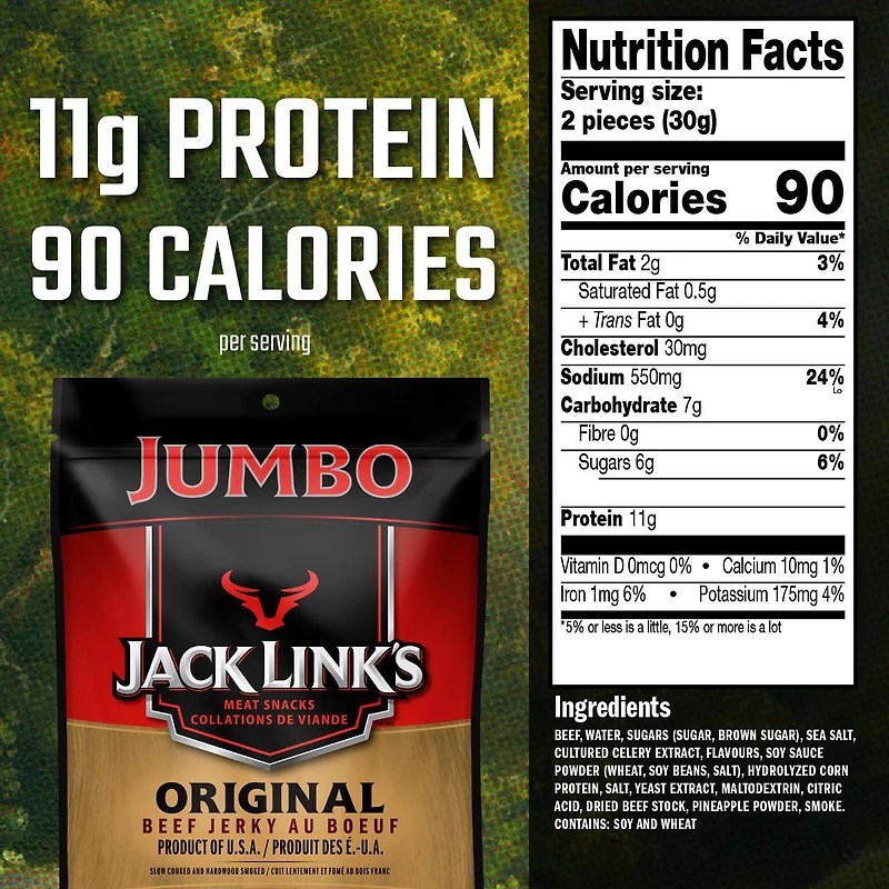 JACK LINK'S ORIGINAL BEEF JERKY 230g, 230 g