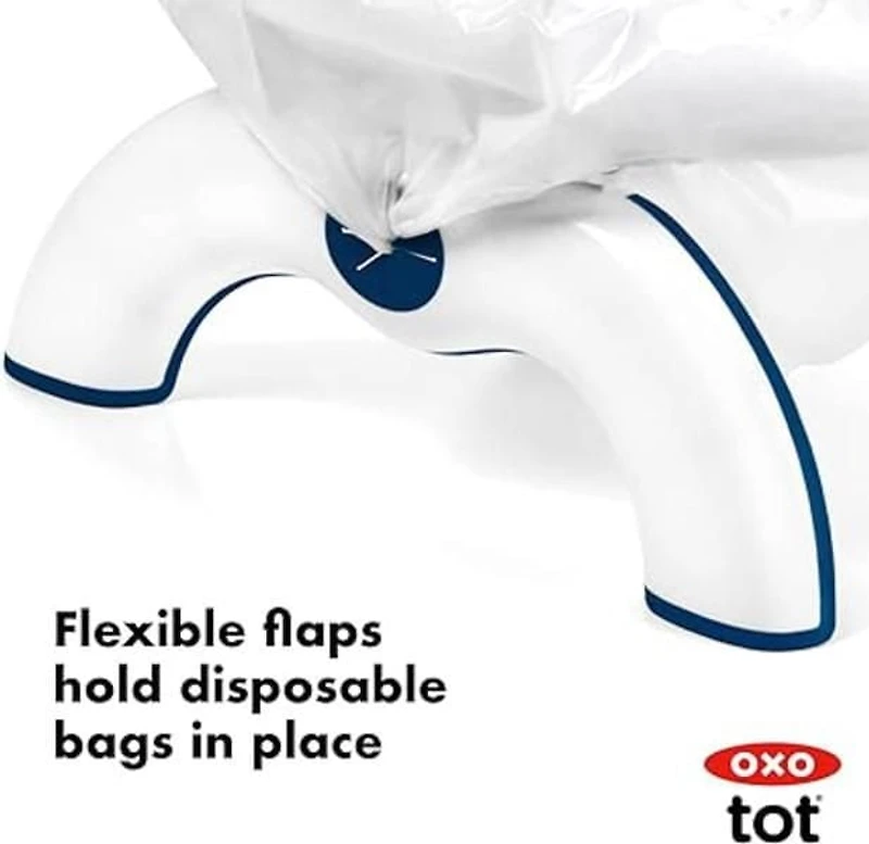 OXO Tot - Sacs de Rechange pour Petit Pot 2-en-1 - Petit Pot Autonome Compact pour la Maison Ou en Déplacement