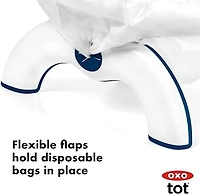 OXO Tot - Sacs de Rechange pour Petit Pot 2-en-1 - Petit Pot Autonome Compact pour la Maison Ou en Déplacement