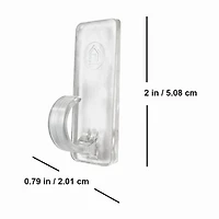 Simple Living Solutions Grand Crochets adhésifs (12ct), Clip adhésif en plastique