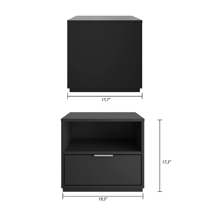Nexera Hunter Nightstand with 1 Drawer
