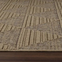 Tapis d'interieur exterieur abstrait Rug Branch Hogar, marron beige, moderne - Salon, chambre, salle a manger et cuisine