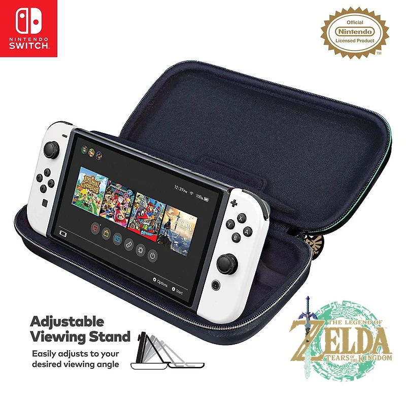 Étui de transport Deluxe: Zelda Tears of the Kingdom ( •Nintendo Switch™ • Nintendo Switch™ Lite • Nintendo Switch™ Modèle OLED) Nintendo Switch
